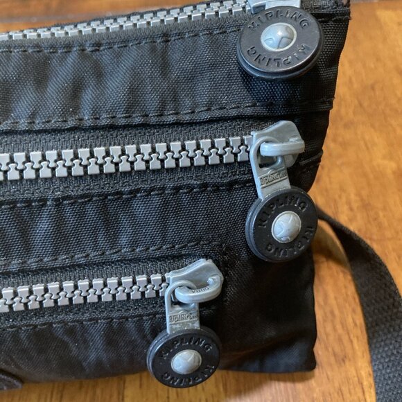 Kipling Laurie Crossbody Bag Convertible Removable Strap Black - Picture 5 of 13